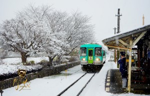 法華ホーム雪